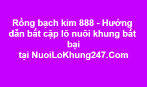 Rồng bạch kim 888