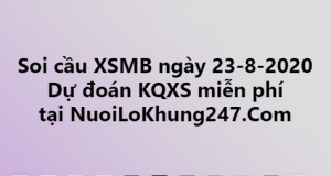 Soi cầu XSMB ngày 23–08–2020