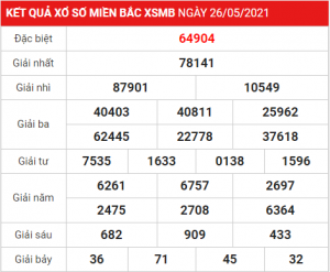 Soi cầu XSMB ngày 27–05–2021